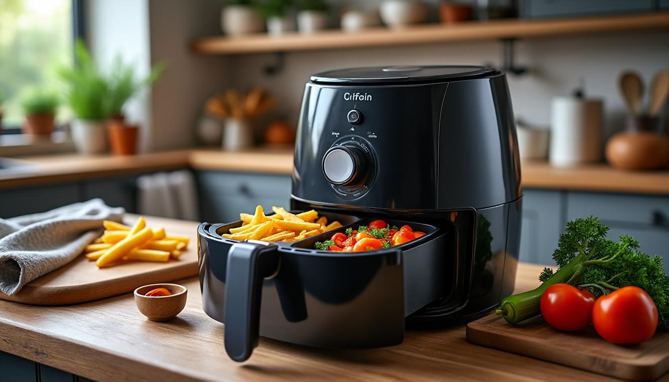 découvrez comment l'air fryer à 2 compartiments révolutionne votre expérience culinaire. préparez des repas savoureux et sains en un temps record, tout en optimisant l'utilisation de votre espace de cuisson. transformez votre façon de cuisiner avec des recettes variées et une efficacité inégalée!