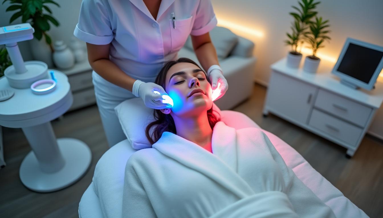 découvrez comment l'appareil de luminothérapie visage professionnel peut améliorer l'éclat de votre peau, réduire les signes du vieillissement et offrir un teint radieux grâce à une technologie sûre et efficace.