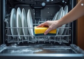 Nettoyer un lave-vaisselle pour éliminer les résidus et mauvaises odeurs