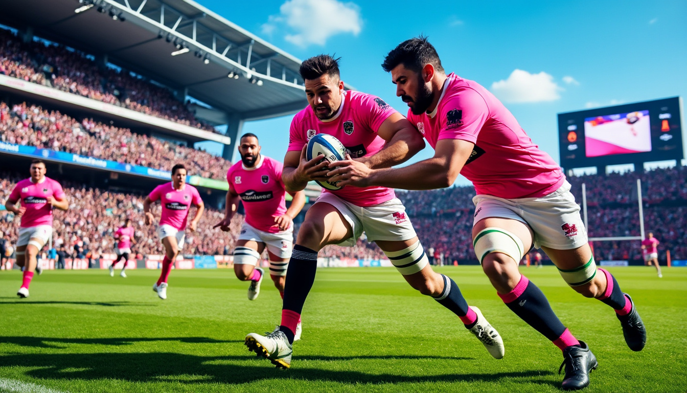 découvrez pourquoi le maillot du stade français est rose et l’importance de cette couleur emblématique dans le monde du rugby. plongez dans l’histoire et la symbolique de ce choix audacieux qui distingue le club parisien.