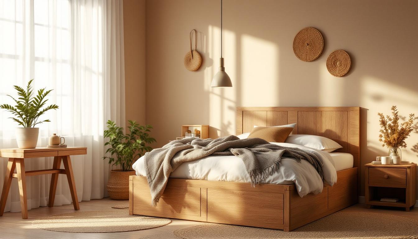 découvrez nos idées déco pour sublimer votre chambre avec un lit coffre en bois, alliant praticité et ambiance chaleureuse. astuces et inspirations pour un espace cosy et organisé.