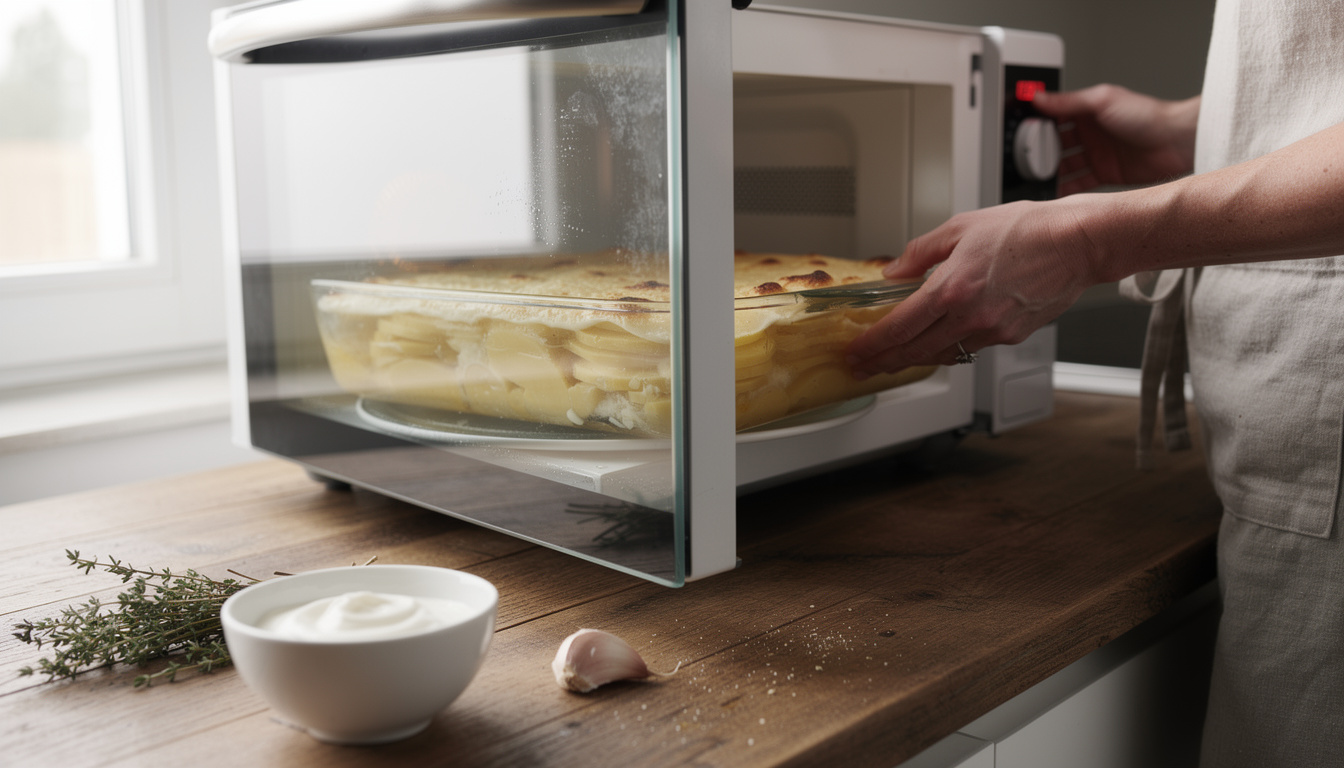 découvrez comment préparer un gratin dauphinois délicieusement crémeux au micro-ondes, alliant rapidité et qualité pour un plat traditionnel réussi en un rien de temps.