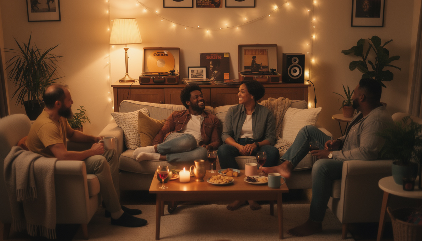 créez une playlist soul parfaite entre amis pour animer vos soirées avec des morceaux chaleureux et groovy qui feront danser tout le monde.