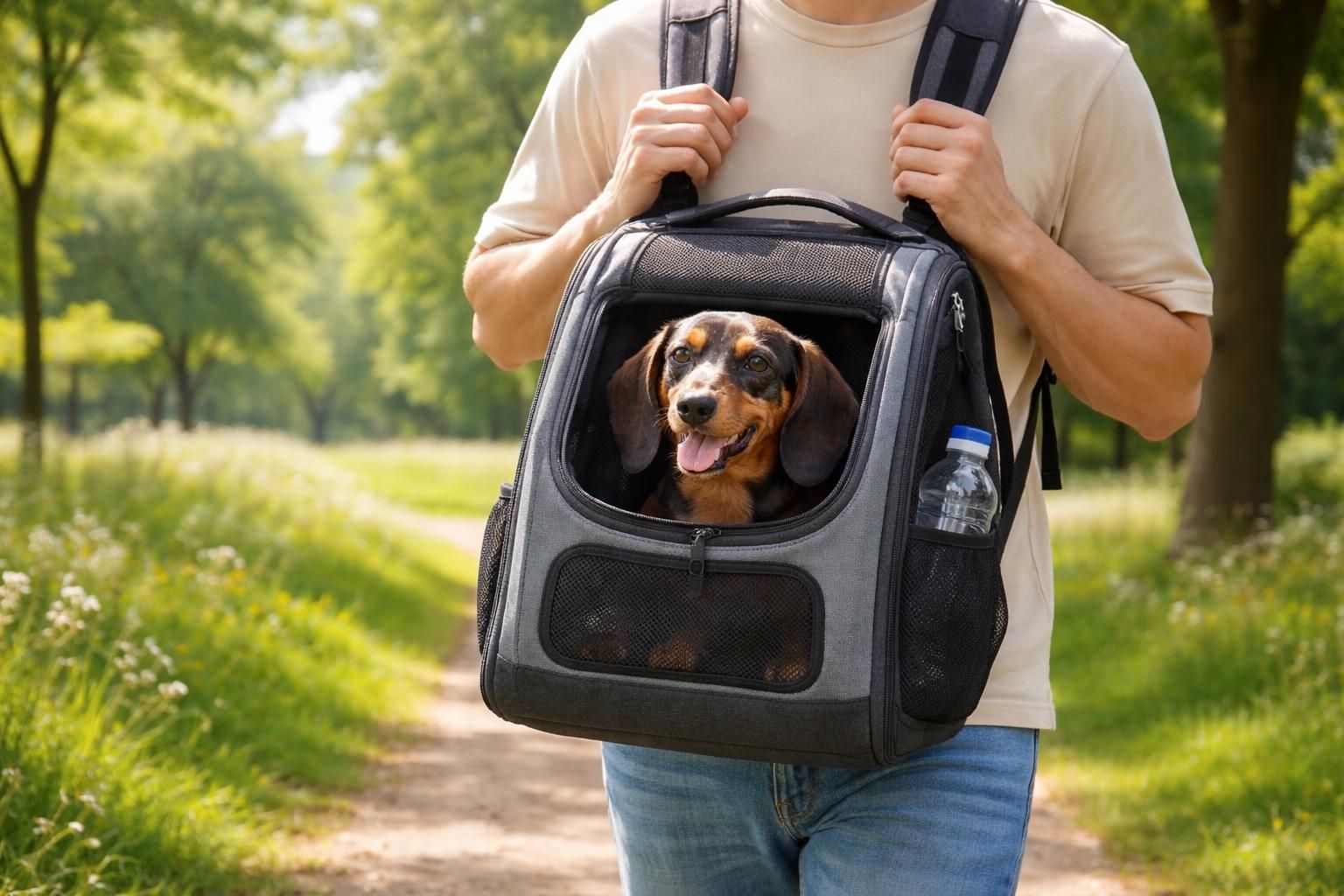 découvrez nos conseils pratiques pour bien utiliser un sac de transport pour teckel et profiter de promenades sereines avec votre compagnon à quatre pattes.