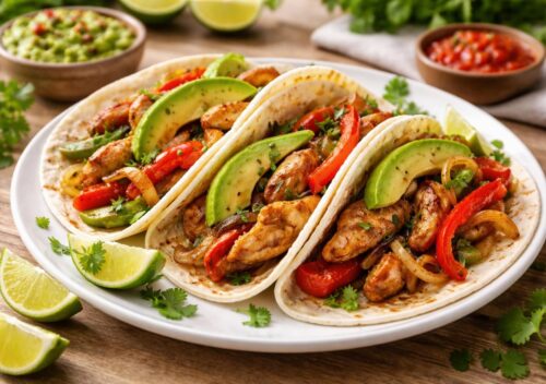 découvrez notre recette de fajitas au poulet, idéale pour un dîner rapide, savoureux et facile à préparer qui ravira toute la famille.