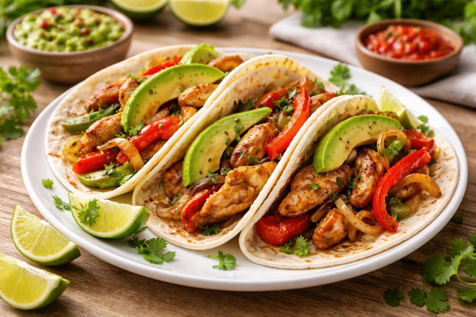 découvrez notre recette de fajitas au poulet, idéale pour un dîner rapide, savoureux et facile à préparer qui ravira toute la famille.