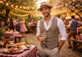 Les indispensables pour réussir un thème guinguette homme au printemps