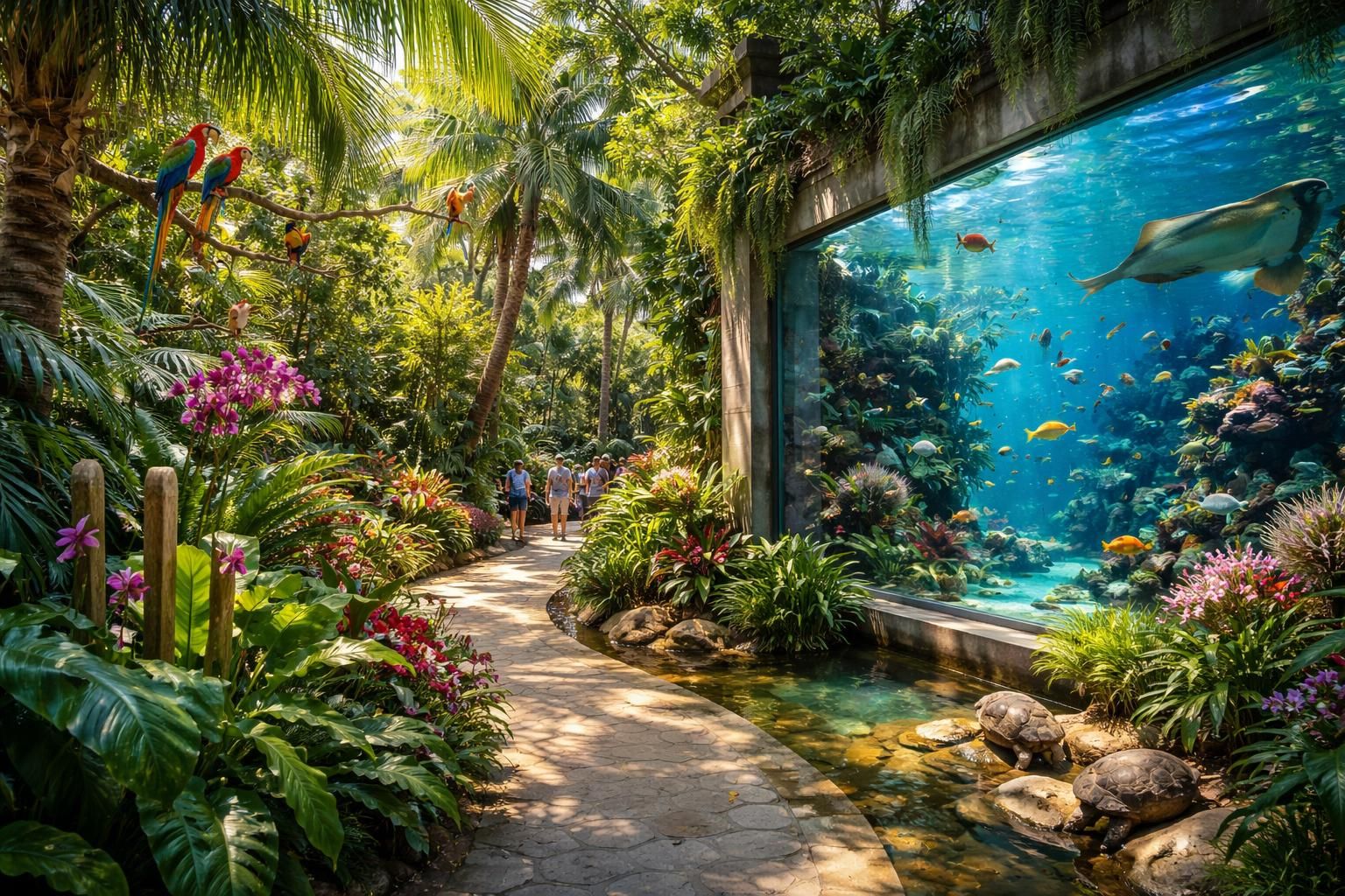 découvrez le jardin exotique du zoo de sanary-sur-mer et son aquarium, une visite incontournable pour toute la famille où faune marine et plantes tropicales vous émerveilleront.